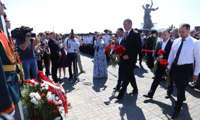 Памятный знак воинам-чеченцам - защитникам Сталинграда установлен на Мамаевом кургане