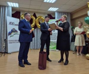Депутаты поздравили со 100-летним юбилеем региональное отделение ВОС