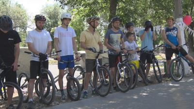 В Волгограде открылась площадка для занятия велотриалом