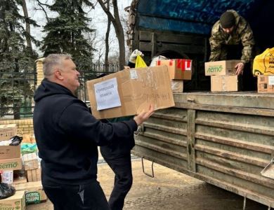 Сергей Берендеев доставил гуманитарный груз нашим бойцам в Луганск