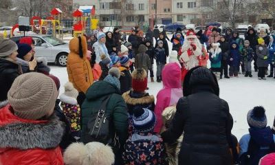 Новогодний праздник объединил жителей поселка ГЭС Тракторозаводского района