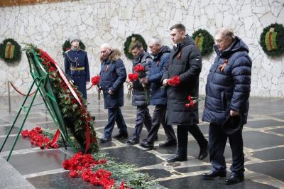 Память защитников Сталинграда почтили на Мамаевом кургане